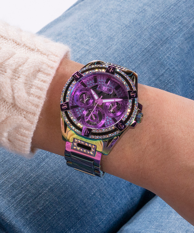 GUESS Ladies Iridescent  Iridescent Multi-function Watch lifestyle