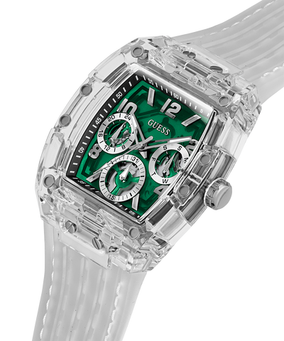 GW0499G8_GUESS Mens Clear Multi-function Watch  lifestyle angle