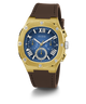 GW0571G5 GUESS Mens Brown Gold Tone Multi-function Watch
