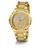 GUESS Mens Gold Tone Analog Watch
