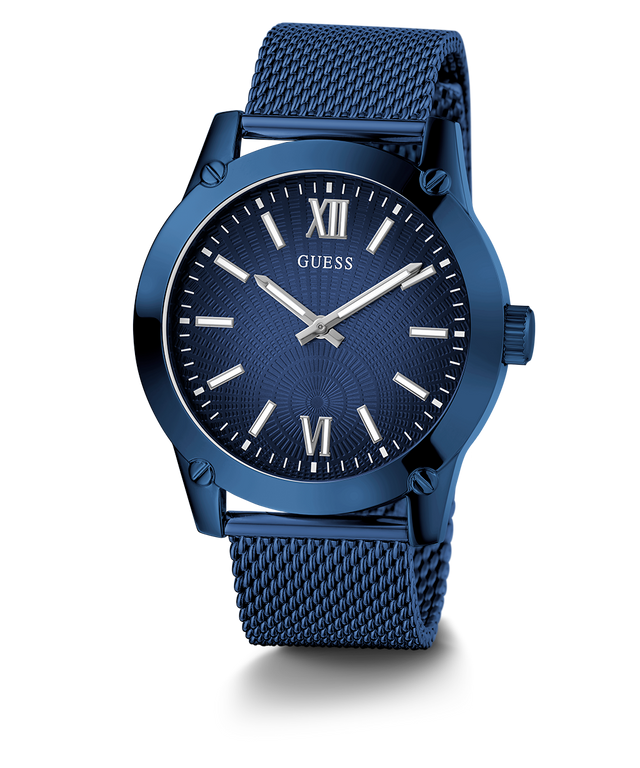 GUESS Mens Blue Analog Watch