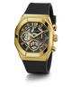 GW0638G1 GUESS Mens Black Gold Multi-function Watch angle