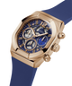 GW0638G2 GUESS Mens Blue Rose Gold Tone Multi-function Watch lifestyle angle