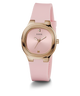 GW0658L2 GUESS Ladies Pink Rose Gold Tone Analog Watch