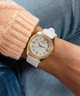 GUESS Ladies Gold Tone Analog Watch Box Set lifestyle watch on arm
