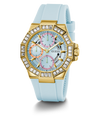 GW0695L1 GUESS Ladies Blue Gold Tone Multi-function Watch