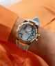 GUESS Ladies Blue Gold Tone Multi-function Watch lifestyle watch on arm