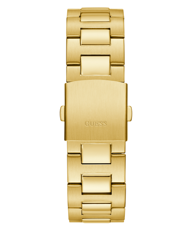 GW0703G5 GUESS Mens Gold Tone Multi-function Watch back view