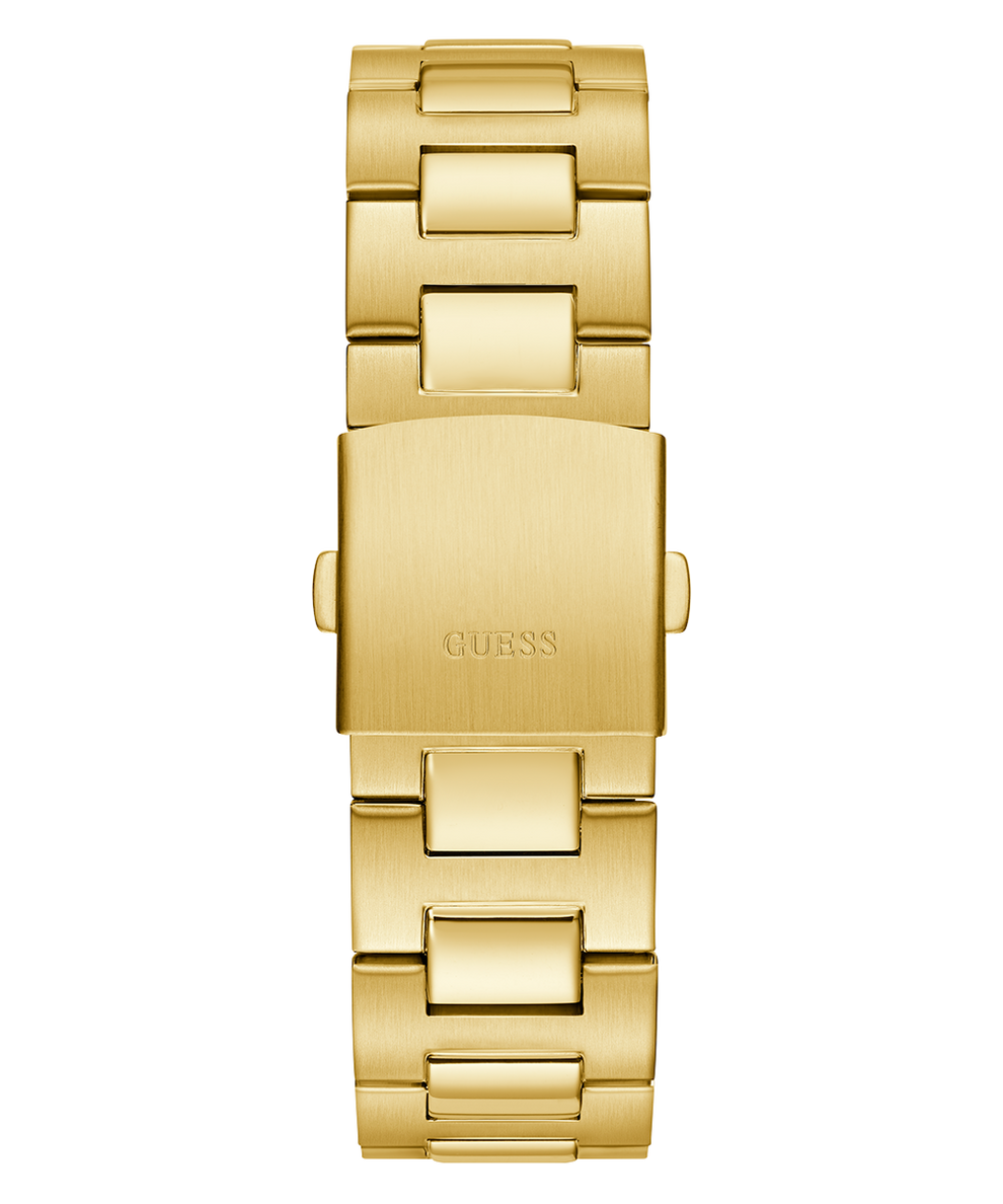 GW0703G5 GUESS Mens Gold Tone Multi-function Watch back view