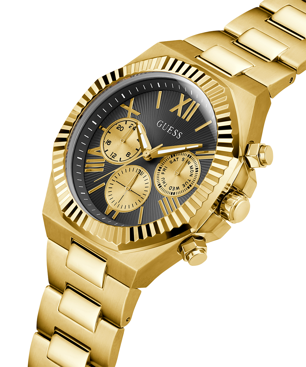 GW0703G5 GUESS Mens Gold Tone Multi-function Watch lifestyle