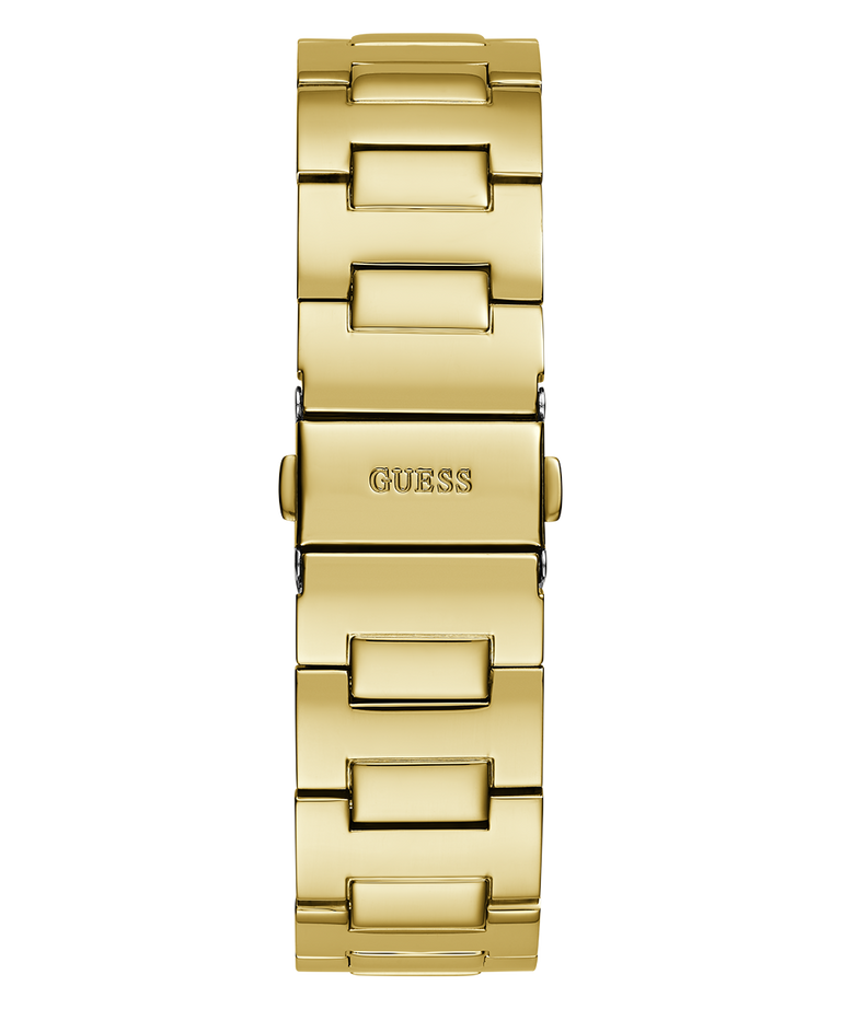 GUESS Mens Gold Tone Analog Watch back view