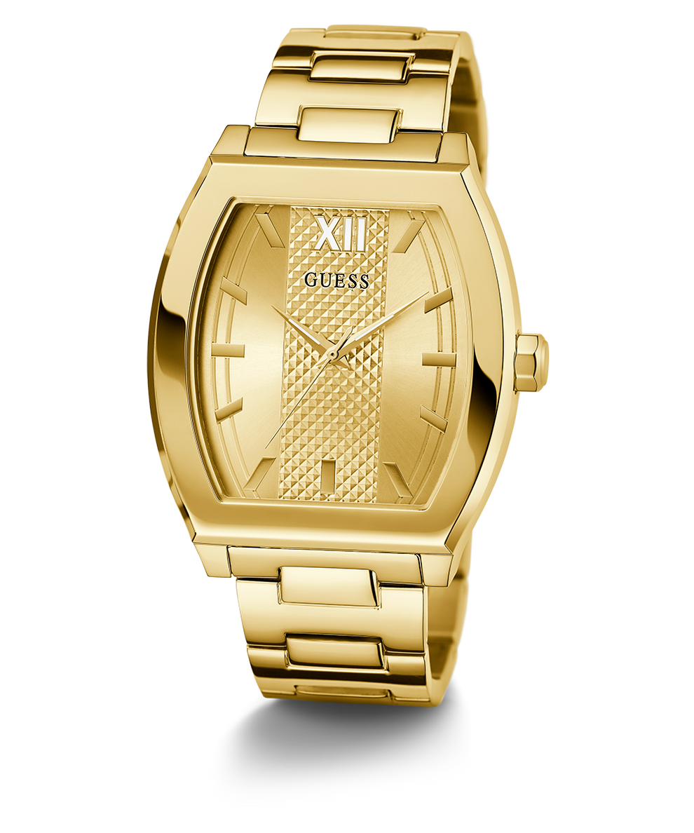 GW0705G3 GUESS Mens Gold Tone Analog Watch angle