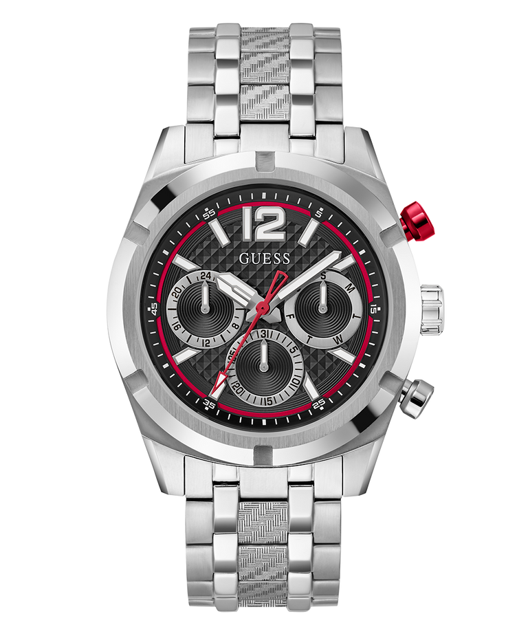 GW0714G1 GUESS Mens Silver Tone Multi-function Watch