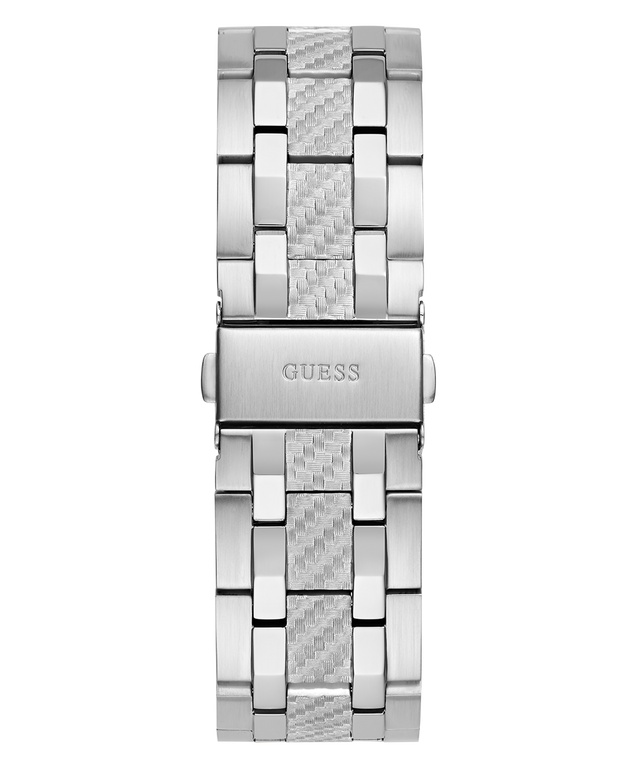GW0714G1 GUESS Mens Silver Tone Multi-function Watch back view