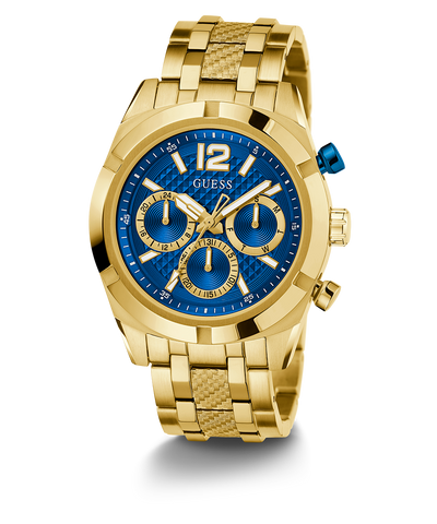 GW0714G2 GUESS Mens Gold Tone Multi-function Watch angle