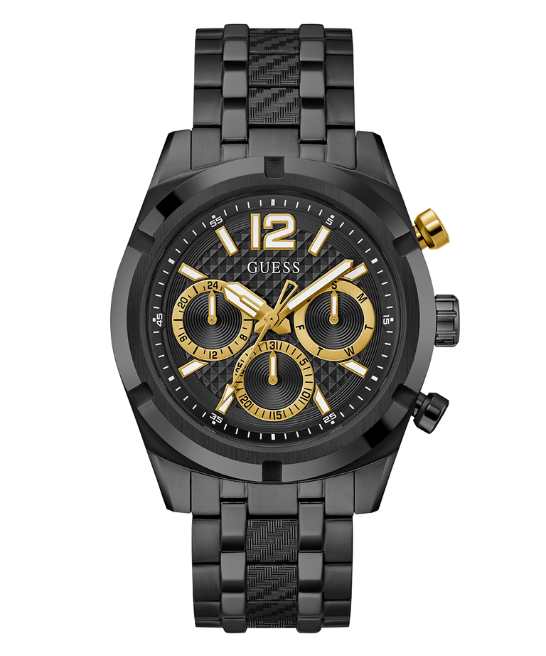 GW0714G4 GUESS Mens Black Multi-function Watch