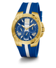 GW0716G2 GUESS Mens Blue Gold Tone Multi-function Watch angle