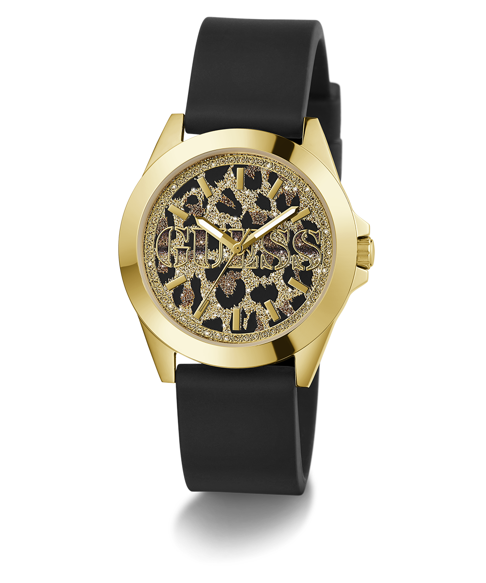 GUESS Ladies Black Gold Tone Analog Watch GW0749L2 GUESS