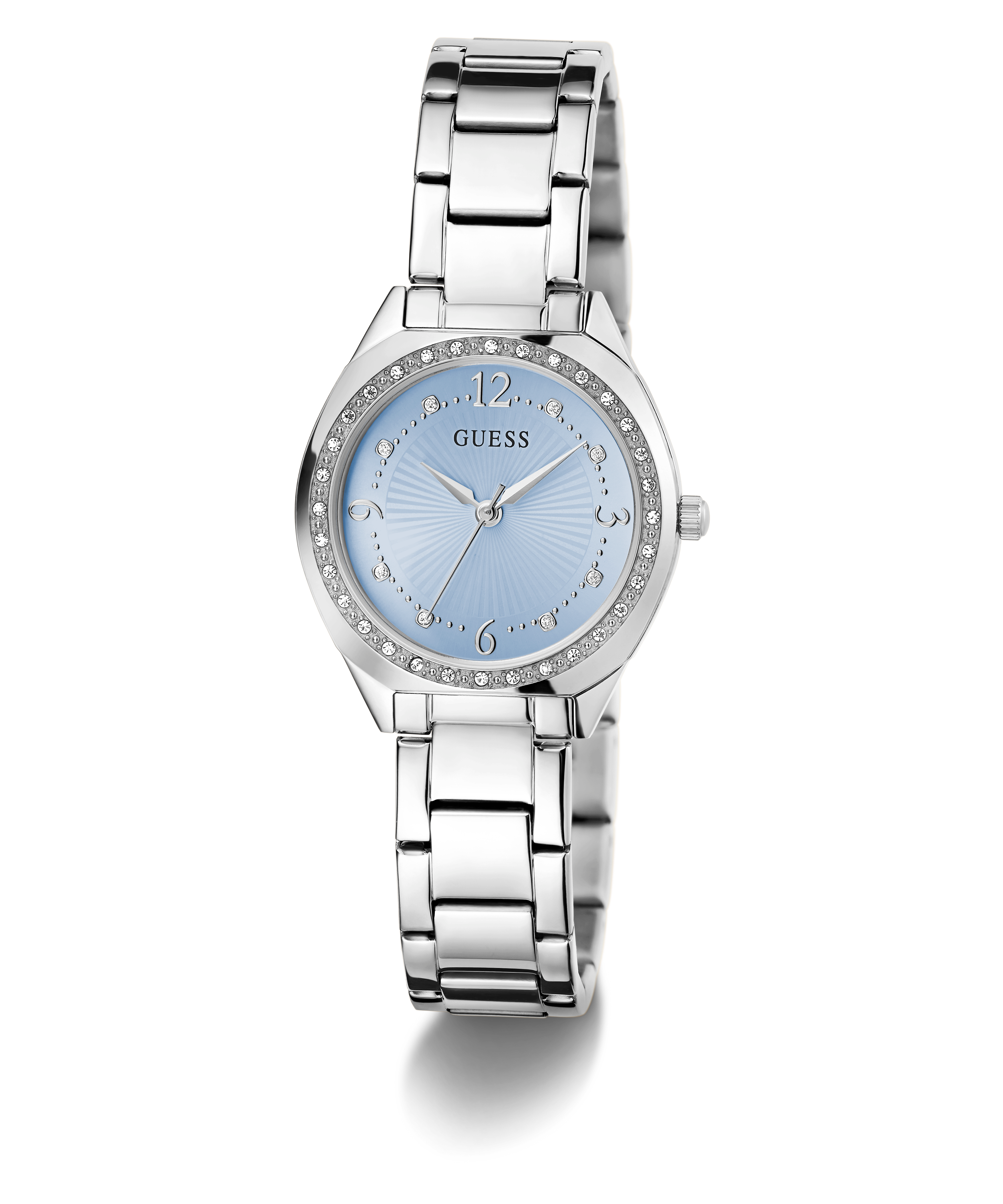 Guess Silver-Tone Bracelet Watch with Blue Dial Womens Guess Veda GW0927L3 Women main image 2
