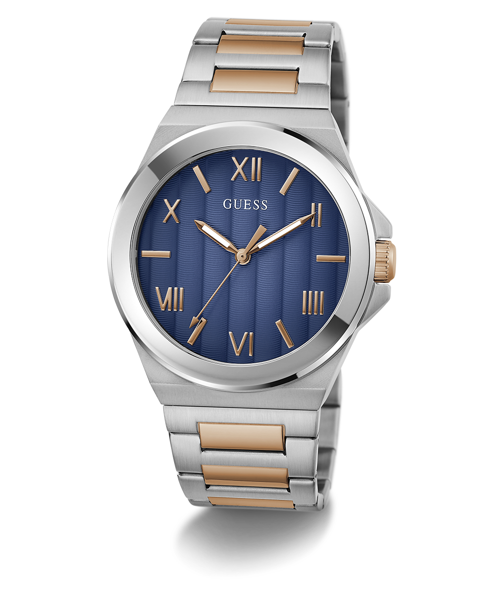 GUESS Mens 2 Tone Silver Tone Analog Watch GW0789G4 GUESS Watches US guess-mens-2-tone-silver-tone-analog-watch-gw0789g4-guess-watches-us