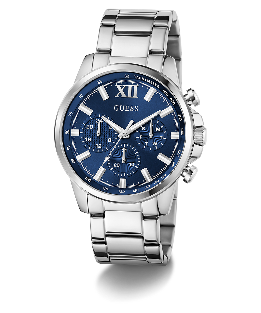 Guess Mens Silver Tone Multi-Function Watch main image 1