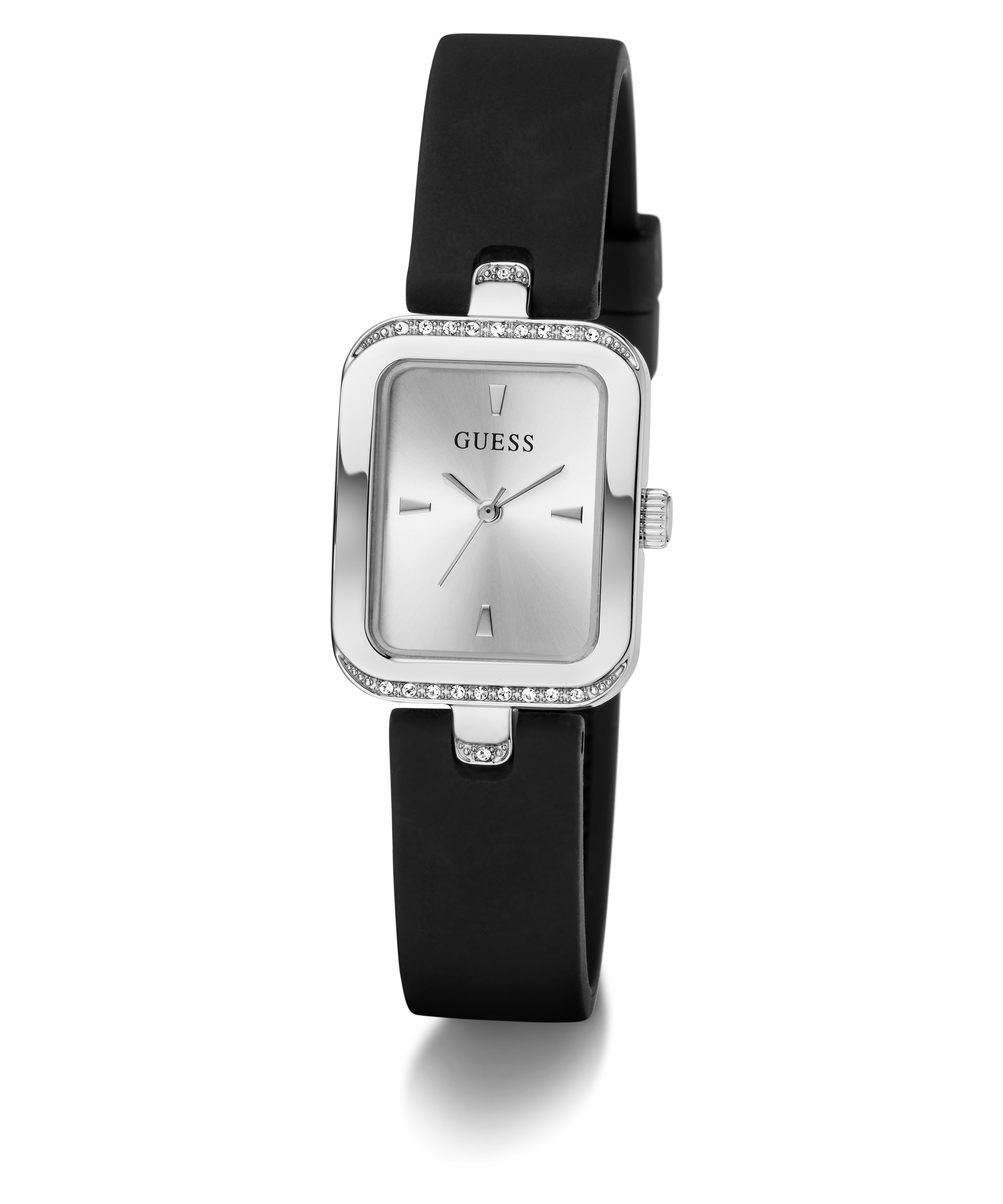 GUESS Ladies Black Silver Tone Analog Watch - GW0926L1 | GUESS