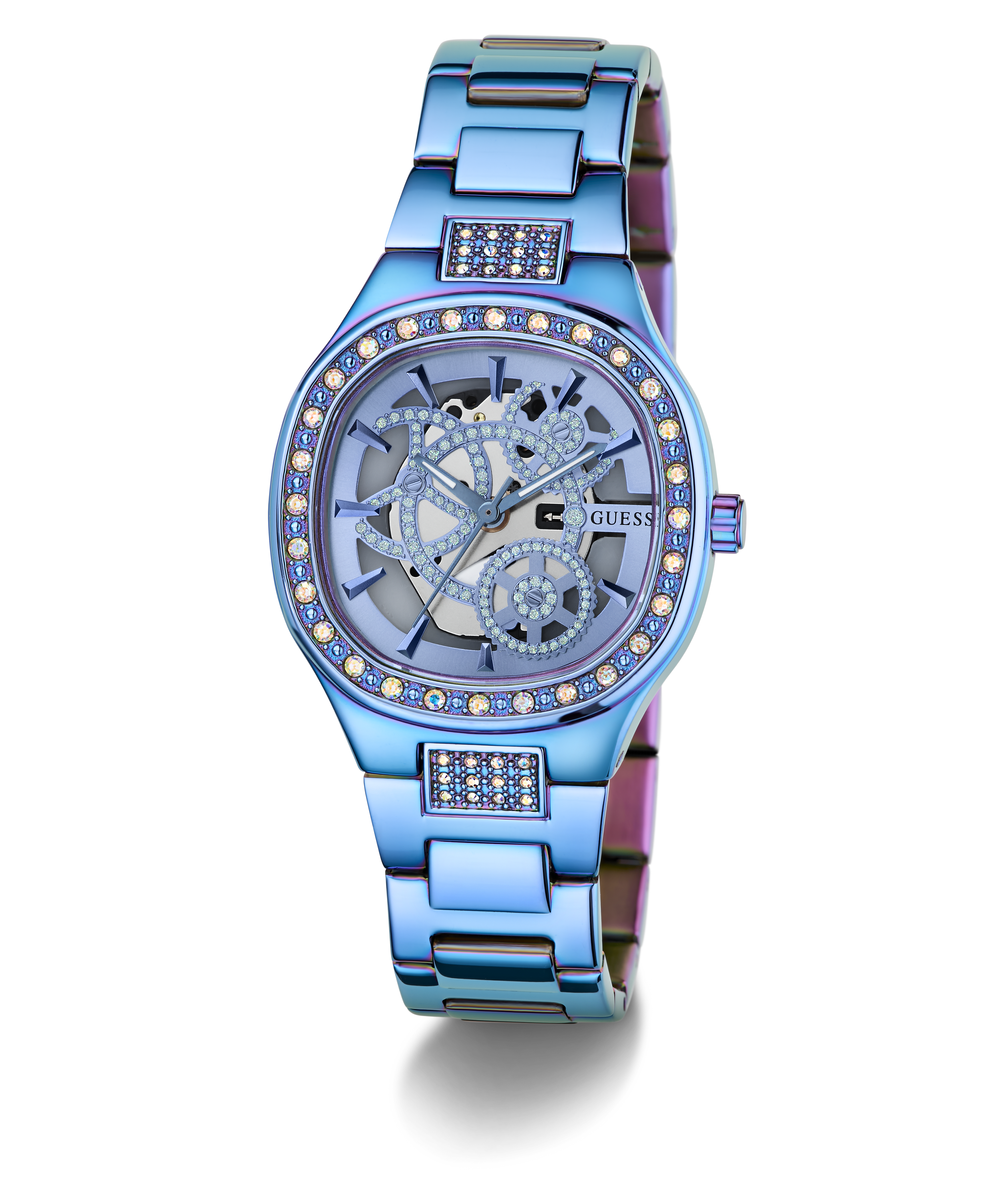 GUESS Ladies Iridescent Blue Analog Watch - GW0941L6 | GUESS 