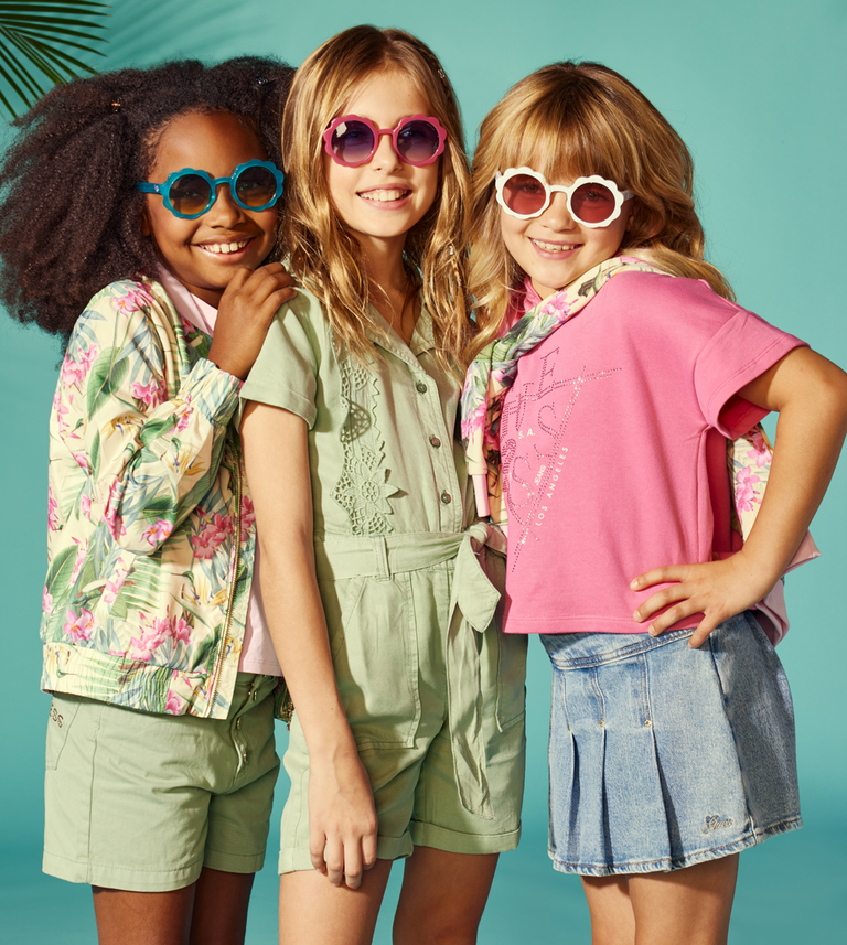 three girls with sunglasses on