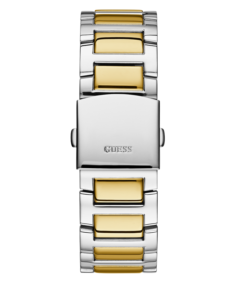 GUESS Mens Silver Tone/Gold Tone Multi-function Watch