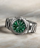 Gc IronClass Chrono Metal lifestyle silver watch with green dial