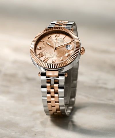 Gc Flair Large Size Metal lifestyle beauty shot  of watch