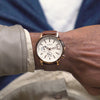 GUESS Mens Brown Rose Gold Tone Multi-function Watch main image video
