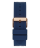 GW0057G2 GUESS Mens 46mm Blue & Rose Gold-Tone Multi-function Sport Watch strap image