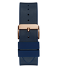 GW0202G4 GUESS Mens 43mm Blue & Rose Gold-Tone Multi-function Trend Watch strap image