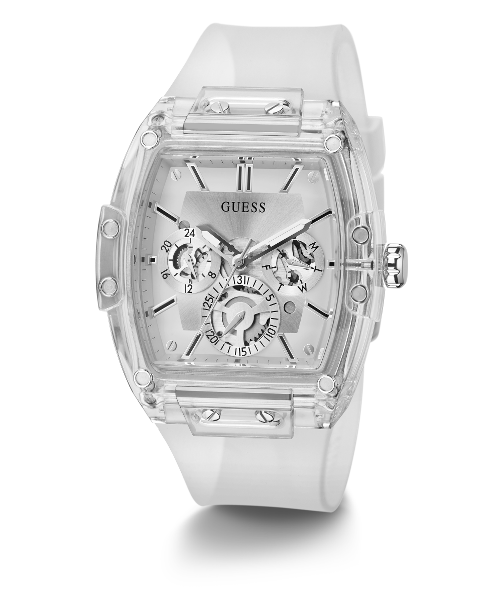 GUESS Mens Clear Multi-function GUESS Watch Watches US - GW0203G1 