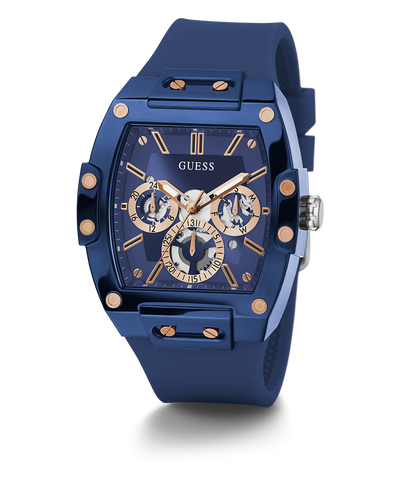 GW0203G7 GUESS Mens 45mm Blue Multi-function Trend Watch alternate image