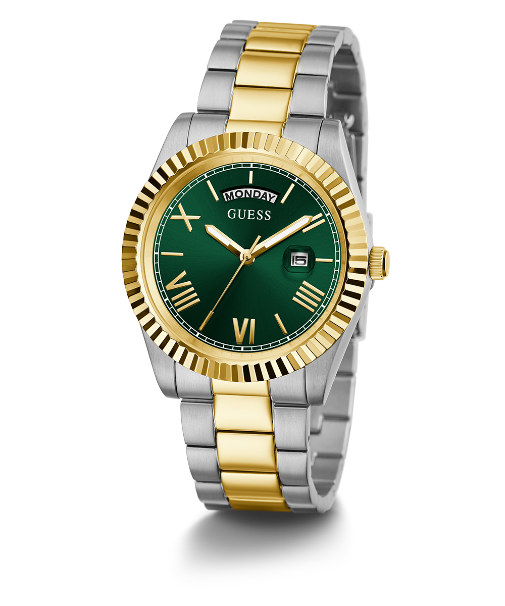 Guess men's 2025 two tone watch