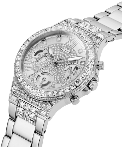 GW0320L1 GUESS Ladies 36mm Silver-Tone Multi-function Sport Watch caseback (with attachment) image lifestyle