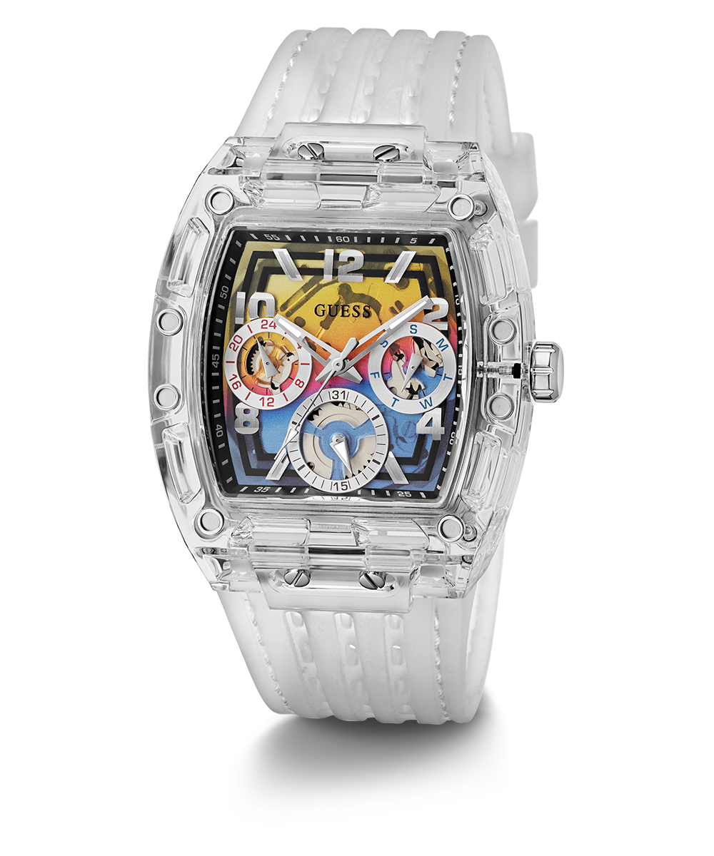 GUESS Mens Clear Multi-function Watch - GW0499G3 | GUESS Watches US