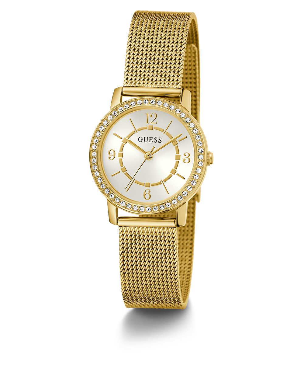 GUESS Ladies Gold Tone Analog Watch