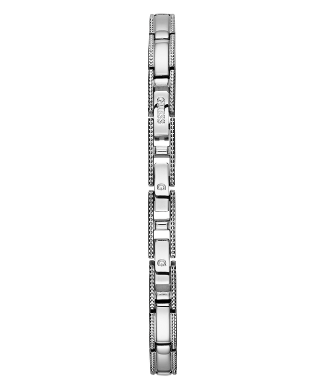 U0135L1 GUESS Ladies 22mm Silver-Tone Analog Jewelry Watch strap image