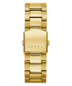 U0668G4 GUESS Mens 45mm Gold-Tone Chronograph Dress Watch strap image