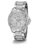 U0799G1 GUESS Mens 48mm Silver-Tone Multi-function Sport Watch alternate image