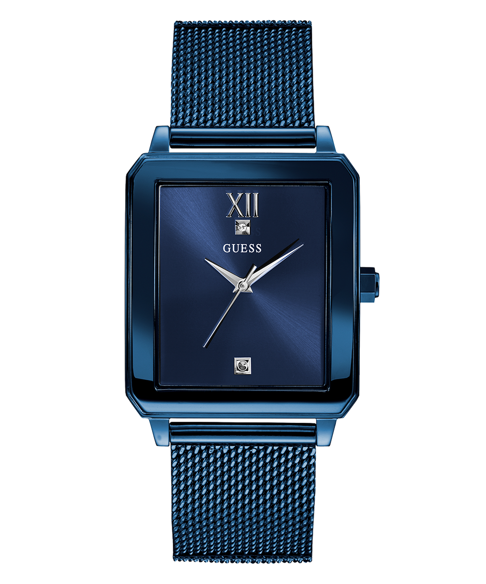 U1074G2 GUESS Mens 40mm Blue Analog Dress Watch primary image