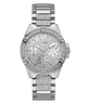 U1156L1 GUESS Ladies 40mm Silver-Tone Multi-function Sport Watch primary image