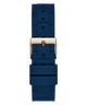U1157L3 GUESS Ladies 38mm Blue & Rose Gold-Tone Multi-function Sport Watch strap image