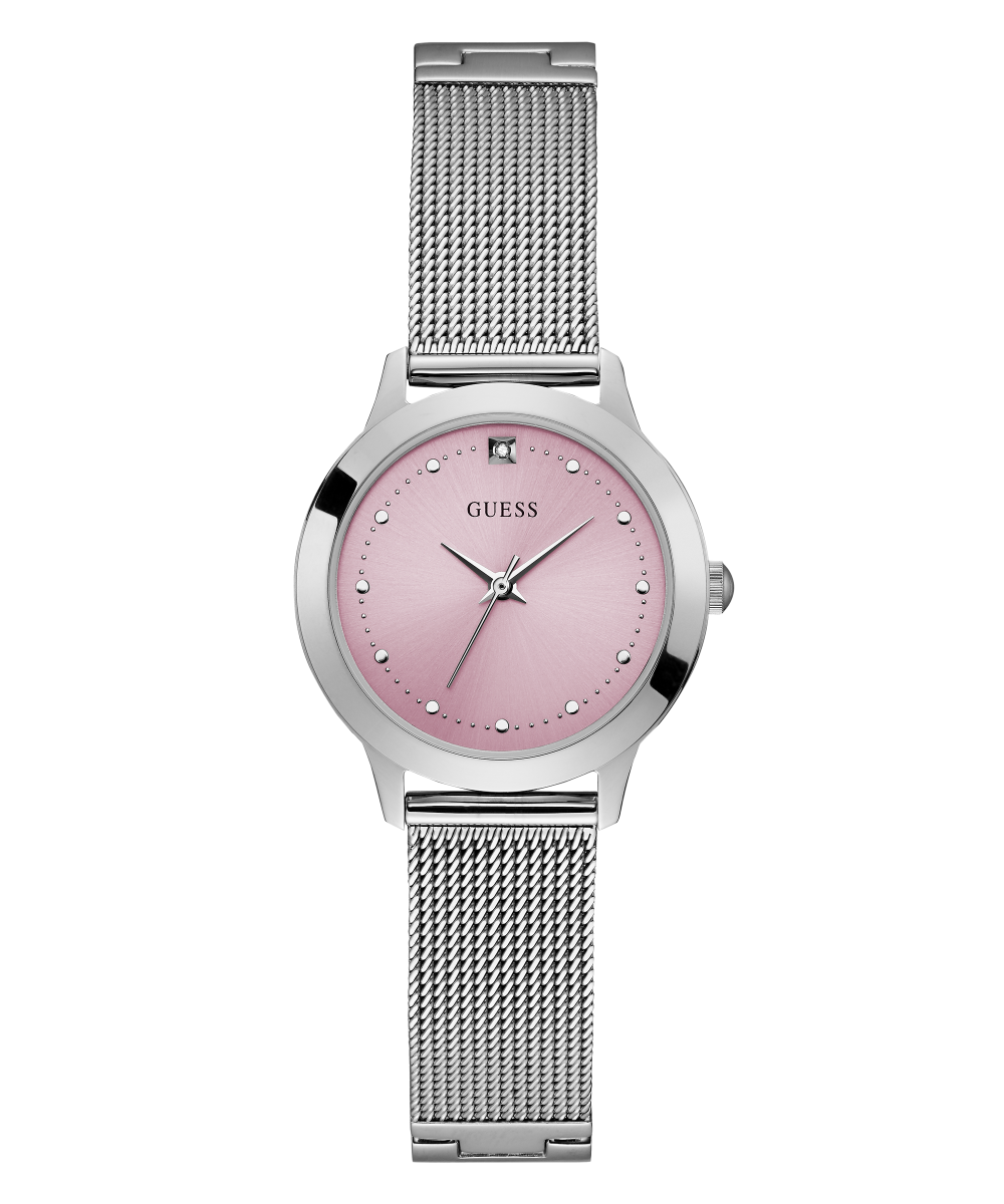 GUESS Ladies Silver Tone Analog Watch U1197L3 GUESS Watches US