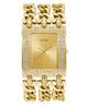 U1275L2 GUESS Ladies 47mm Gold-Tone Analog Trend Watch primary image