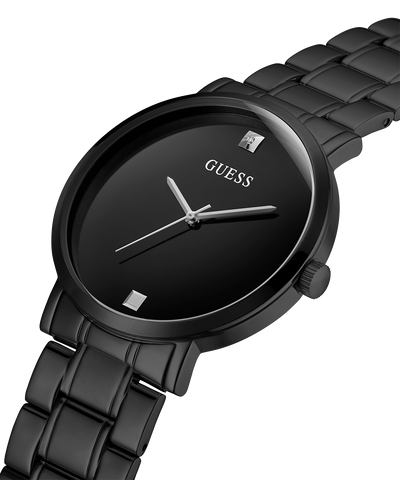 U1315G3 GUESS Mens 44mm Black Analog Dress Watch caseback (with attachment) image lifestyle