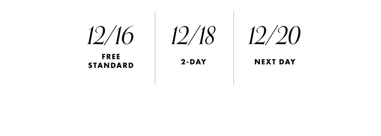 Three dates labeled '12/16', '12/18', and '12/20' with corresponding descriptors on a white background.